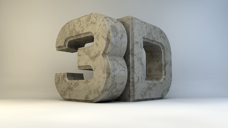 Large three-dimensional letters. Modern surround the font.の写真素材