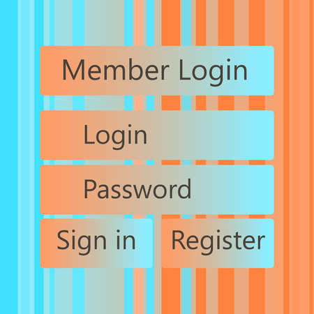 Mobile vector Universal UI Kit form interface for mobile user interface. leopard print backgroundのイラスト素材