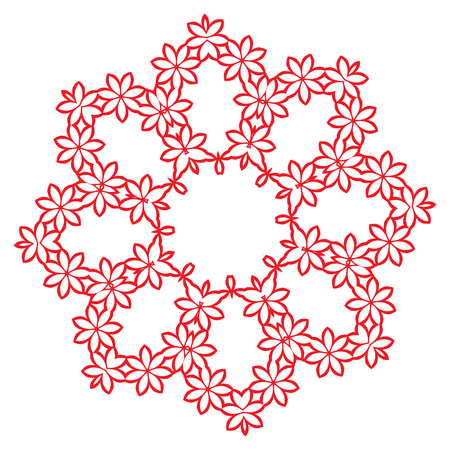 Vector illustration. Design elements vintage isolated on white backgroundのイラスト素材