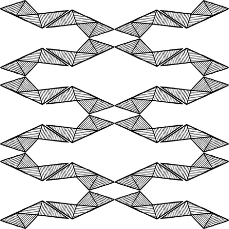 Grunge texture - abstract stock vector pattern - ornament made of polygons, lines and trianglesのイラスト素材