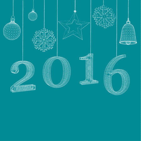 Christmas decoration Vector illustration. のイラスト素材