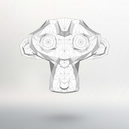 illustration of Monkey symbol year 2016.のイラスト素材