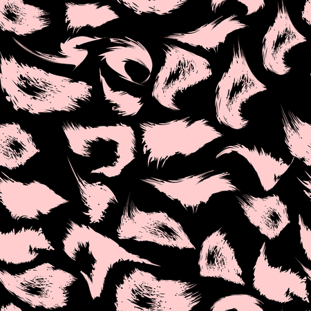 Leopard print pattern. Repeating seamless vector animal background.のイラスト素材