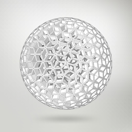 Abstract Creative concept vector background of geometric shapes the lines connected to points. Polygonal design style letterhead and brochure for business.のイラスト素材