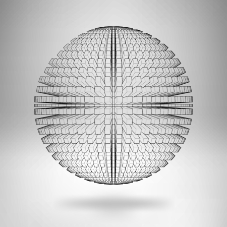 Abstract Creative concept vector background of geometric shapes from triangular faces. Polygonal design style letterhead and brochure for business. EPS 10 vector illustrationのイラスト素材