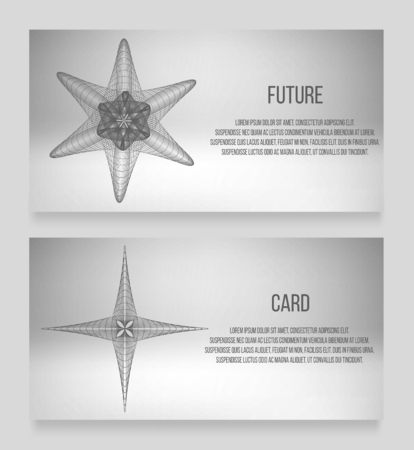 Abstract background with geometric design elements. design style Business card, letterhead, brochure, bannerのイラスト素材