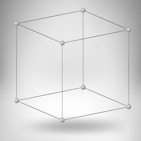 Abstract Creative concept vector background of geometric shapes - cube. Design style letterhead and brochure for business. EPS 10 vector illustrationのイラスト素材