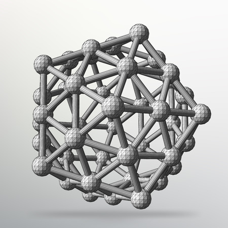 Abstract Creative concept vector background of geometric shapes. Design style letterhead and brochure for business.のイラスト素材