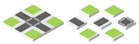 Isometric road