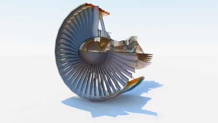 Jet engine aircraft. Computer illustration in the style of hand drawing. 3d renderingの写真素材