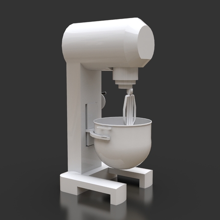 Professional mixer for restaurants, cafes and pastry shops. 3d renderingsの写真素材