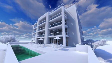 Small functional condominium with its own enclosed area, garage and swimming pool. Area with...
