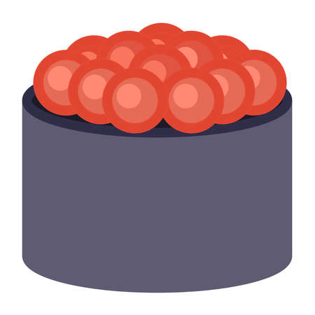 Vector illustration of Japanese food - gunkan.のイラスト素材
