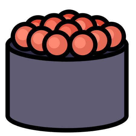 Vector illustration of Japanese food - gunkan.のイラスト素材