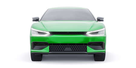 Newest electric family crossover (SUV) for the city. 3d illustrationの写真素材