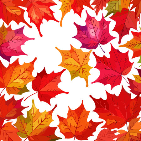 Vector illustration autumn leaves.のイラスト素材