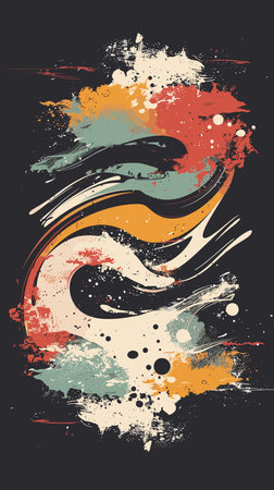 Abstract grunge vector background. Grunge design elements. Vector illustration.のイラスト素材