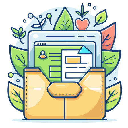 Vector illustration of online shopping, e-commerce, e-business.のイラスト素材
