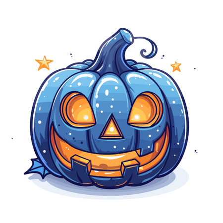 Halloween pumpkin icon. Cartoon illustration of Halloween pumpkin vector icon for web designのイラスト素材