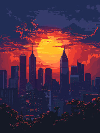 Atlanta United States of America vector illustration for your designのイラスト素材