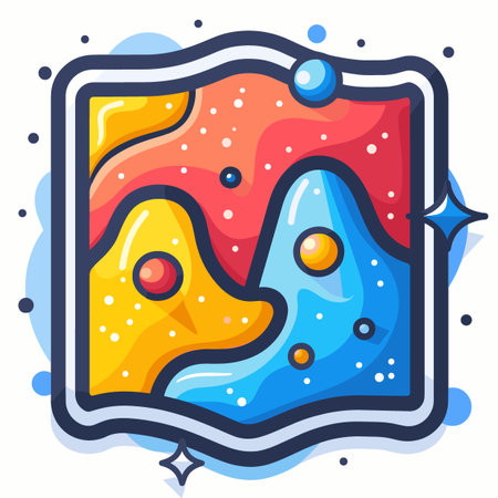 Cartoon Illustration of Cute Geometrical Colorful Alphabetのイラスト素材