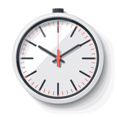 Clock face icon. Flat illustration of clock face icon for web designのイラスト素材