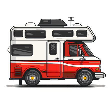 Fire truck icon. Flat illustration of fire truck vector icon for webのイラスト素材