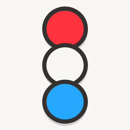 Traffic light sign. Vector. New year reddish icon.のイラスト素材