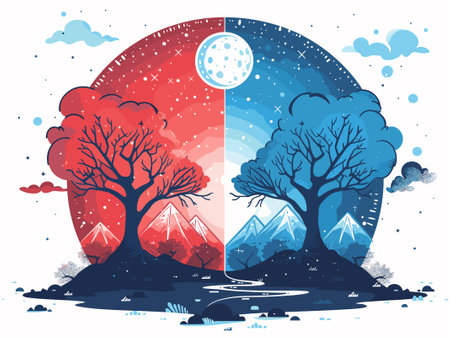 cute flowers with branches and leaves isolated icon vector illustration designのイラスト素材