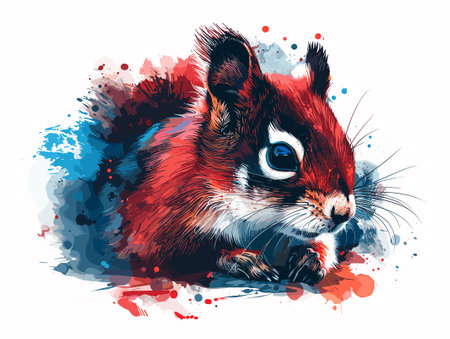 Lion head in grunge style. Vector illustration for your designのイラスト素材