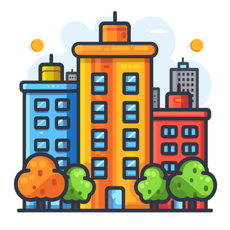 Church of St. Nicholas. Vector illustration in a flat style.のイラスト素材