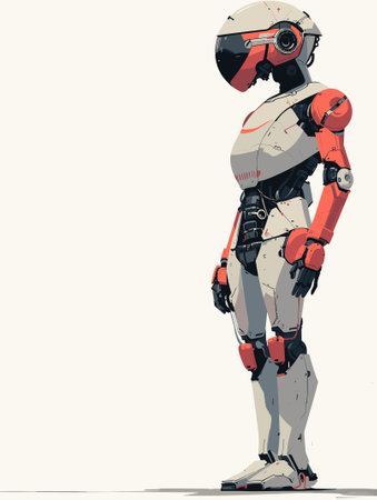Engineer robot Artificial intelligence concept. Vector illustration. Eps 10のイラスト素材