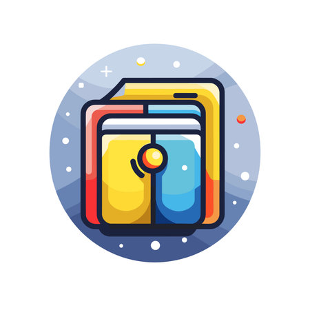 Folder icon in flat style for web, mobile apps and infographicsのイラスト素材