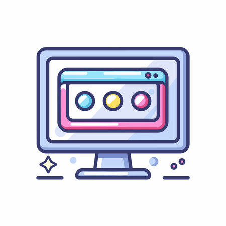 Web development vector line icon. Modern flat illustration of web development.のイラスト素材