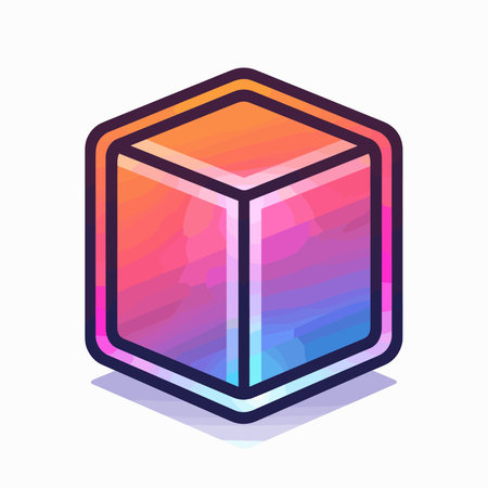 3d cube icon. 3d cube icon. 3d cube vector iconのイラスト素材