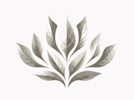 Luxury laurel wreath on white background. Vector illustration.のイラスト素材