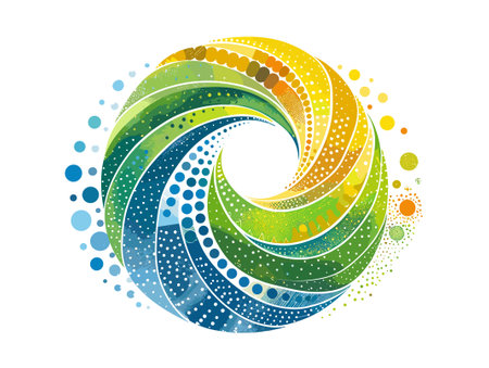 abstract colorful circle background, vector illustration eps10 graphic designのイラスト素材