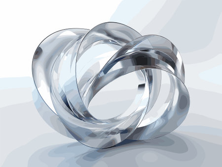 Wedding rings on a white background. 3D rendering.のイラスト素材