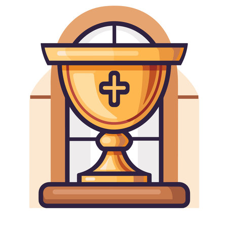 Chalice icon. Flat illustration of chalice icon for web designのイラスト素材