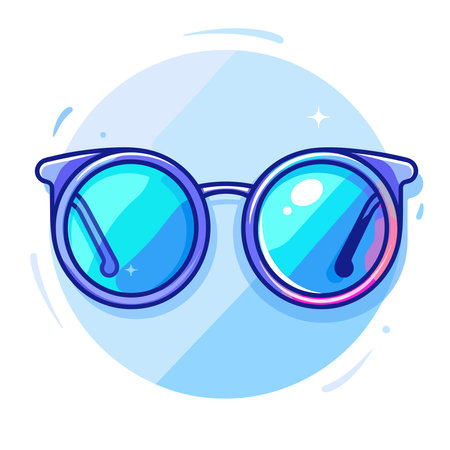 Glasses icon. Cartoon illustration of glasses vector icon for web designのイラスト素材