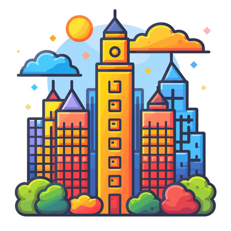 Church of Christ the Savior icon in flat style. Vector illustration.のイラスト素材