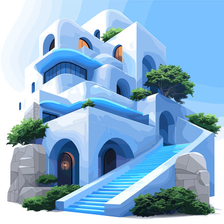 Sketch of the Basilica of Our Lady of the Rosary. Vector illustrationのイラスト素材