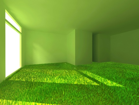 conceptual green roomの写真素材