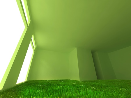 conceptual green roomの写真素材
