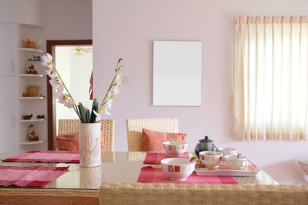 dining room interiorの写真素材