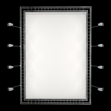 baner on metal systemの写真素材