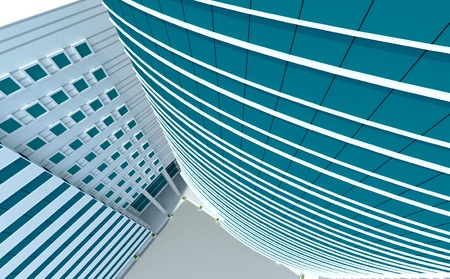 3d modern building conceptの写真素材
