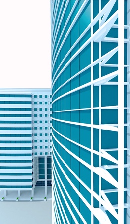 3d modern building conceptの写真素材