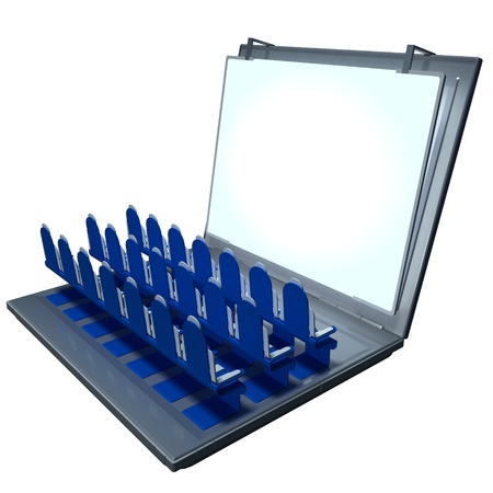 3d scene "laptop presentation"の写真素材