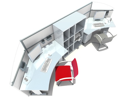 3d office pointの写真素材
